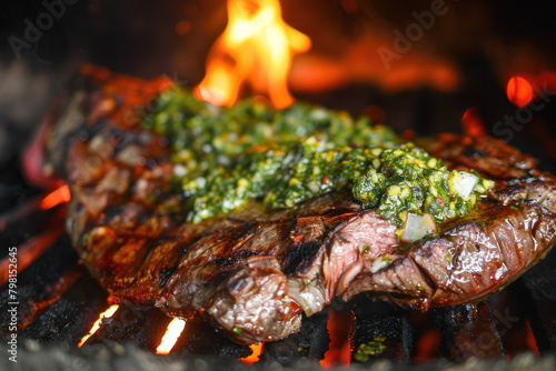 Delicious Churrasco with Chimichurri, Culinary World Tour, Food and Street Food