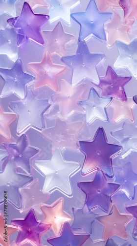Repeated pattern glass fusing art purple backgrounds star.