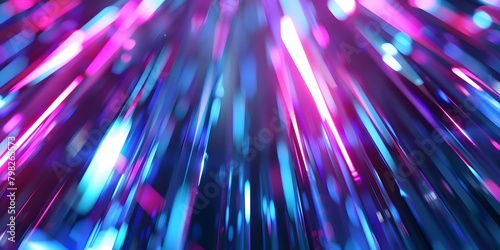 Futuristic Prism Art: Abstract Holographic Background with Blue and Purple