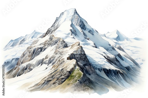Mountain in new zealand landscape outdoors glacier.