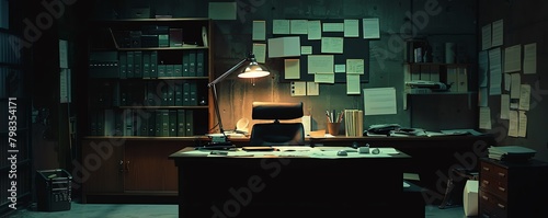 Cinematic scene of a lone whistleblower in a deserted office, sifting through incriminating documents by the light of a single desk lamp, exposing corporate corruption