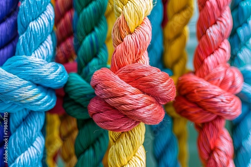 Colorful Rope Integration: Building Strong Team Bonds through Collective Empowerment