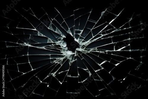 Cracked screen effect backgrounds spider black.