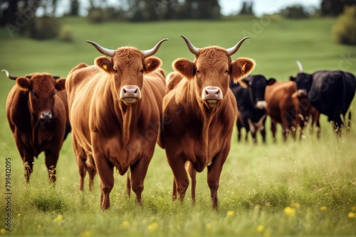 'bullocks field limousin french cattle agriculture farm grass animal pasture meadow beef mammal brown bovine countryside farming green herd nature'