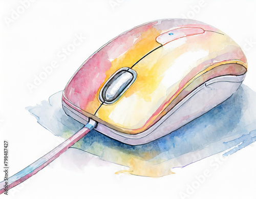 computer mouse illustration