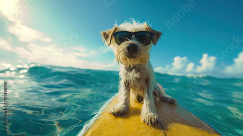 dog surf summer