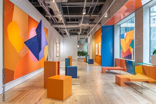 Dynamic Blueprints: Elevating Modern Office Spaces with Art Installations and Ergonomic Furniture