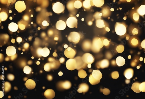 'light bokeh background space vertical confetti golden festive glow abstract copy black gold high narrow panorama shiny decoration des'