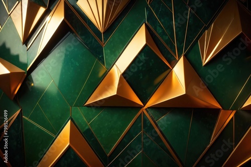 Vintage retro luxury art deco style, geometric pattern abstract wallpaper texture