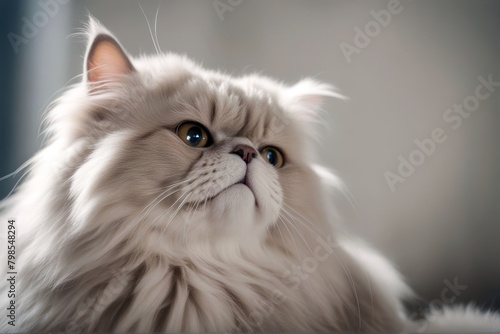 'white background cat persian sitting front pet view animal themes felino pedigree fur studio indoor domestic furry pedigreed creature alert one purebred no people isolated on alertness full-length'