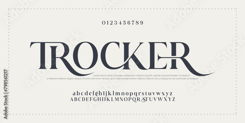 Modern Bold Font. Sans Serif Font. Regular Italic Uppercase Lowercase Typography urban style alphabet fonts for fashion, sport, technology, digital, movie, logo design, vector illustration