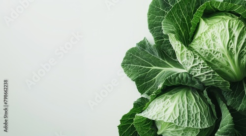  A tight shot of a green leafy plant against a pristine white backdrop, with a gentle softening of the focus towards the plant's core