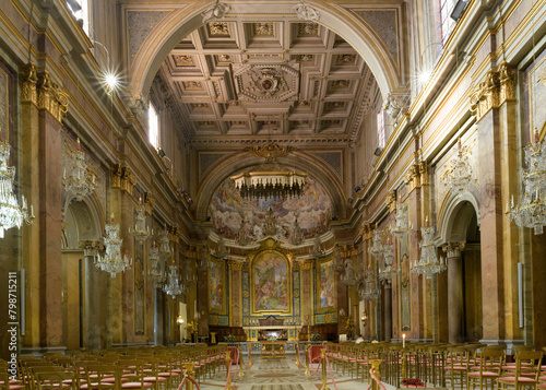 The Basilica of Saints John and Paul on the Caelian Hill. Rome, Italy