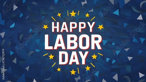 Happy labor Day Banner, Happy Workers' Day, Joyful Labor Day Celebration