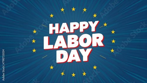 Happy labor Day Banner, Happy Workers' Day, Joyful Labor Day Celebration