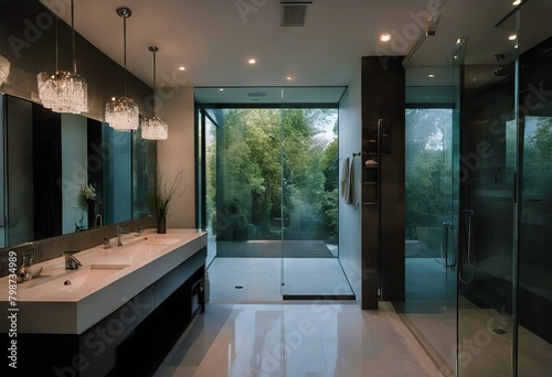 bathroom luxury home walk-in shower Glass