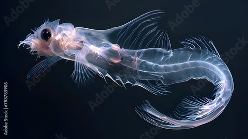 a deep sea creature with unusual adap