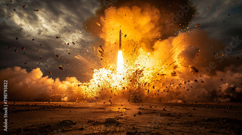 ミサイル発射のイメージ