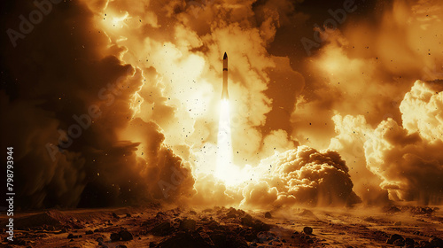 ミサイル発射のイメージ