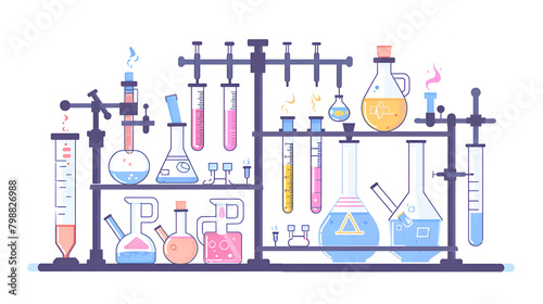 "Lab Equipment in Chemistry Experiment: Visual Guide" 