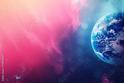 abstract background for International Space Day