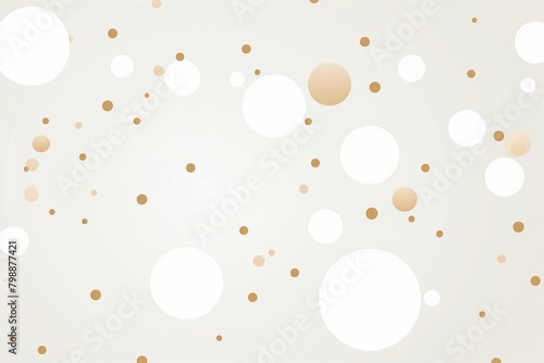 Geometric orbs repeat, simple lines, vector pattern, crisp white canvas , flat graphic drawing