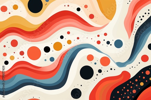 Organic shapes, varied hues, repeating spots, flat design, white canvas , pattern vectors and illustration