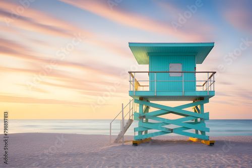 lifeguard tower on the beach