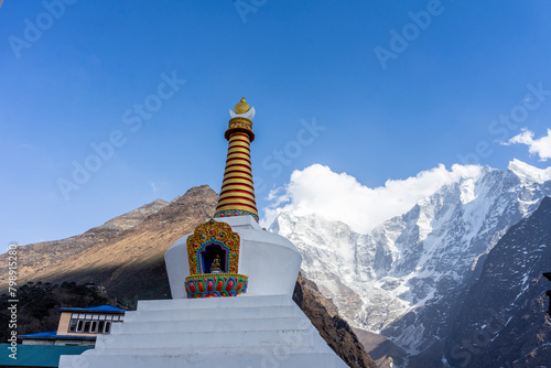 There are many stupas in the Himalayas of Nepal