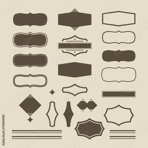Heraldic Elements Set - Illustration