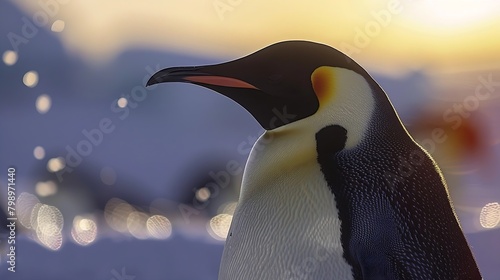Generative AI : emperor penguin in the wild