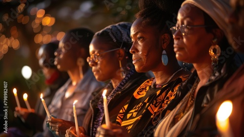 Candlelit ceremony held in poignant remembrance of the slave trade's victims. International Day for the Remembrance of the Slave Trade and Its Abolition, August 23