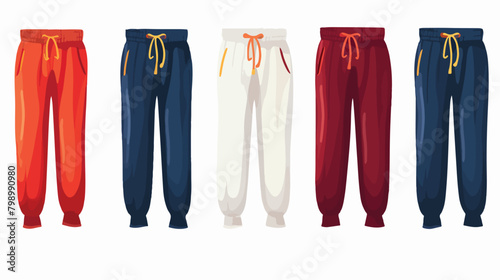 Kids pants sports fleece clothes with drawstrings c