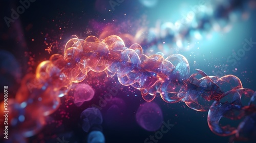  Explore the abstract realm of DNA and biologic cells through mesmerizing HD images, igniting imagination and scientific inquiry 