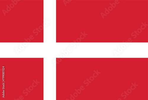 The national flag of denmark