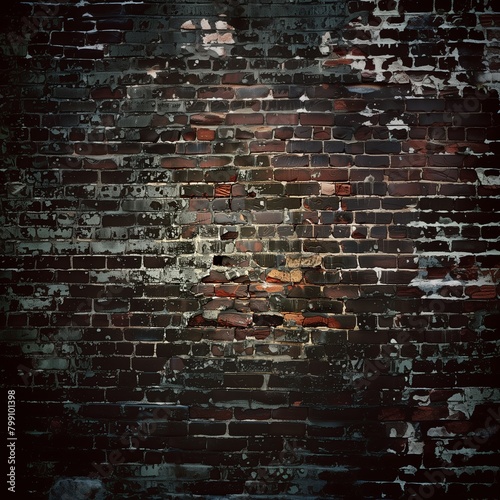 Grungy and weathered old brick wall background.