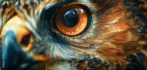 The sharp vision of birds of prey