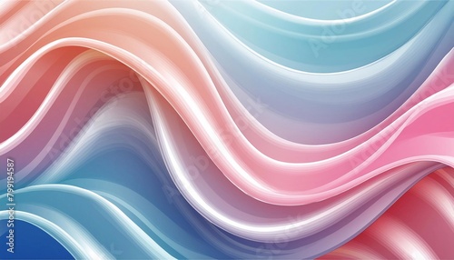 Elegant wavy design in a seamless blend of pink and blue hues for creative backdrops
