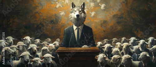 Wolf in sheep's clothing.