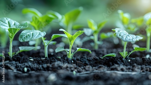 Sowing Vegetable Seeds in Soil for Gardening and Agriculture. Concept Vegetable Gardening, Soil Preparation, Seed Sowing, Agriculture, Sustainable Practices