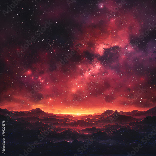 Cosmic Wonders - Night Sky with Minimal Stars