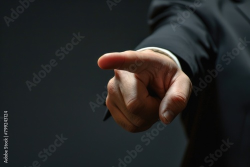 Boss's Gesture of Dismissal: You Are Fired Concept with Hand Signs