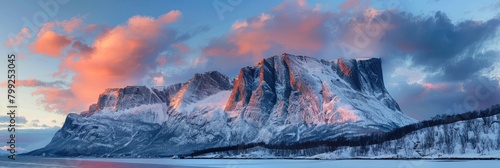 Mount: Majestic Arctic Mountain in Winter Wonderland 