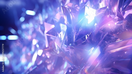  Envelop yourself in a vision of opulence with an abstract arrangement featuring glimmering silver, purple, and blue lights, gently blurred to fashion an exquisite banner that exudes luxury, all rende