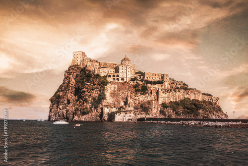 castello aragonese, ischia, italy