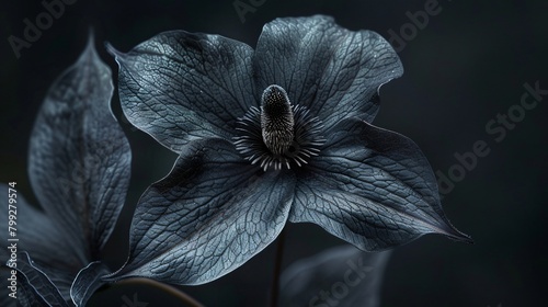 Exploring the shadowy beauty of the Black Bat Flower in its secluded natural habitat