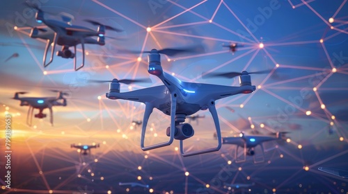 Sky Symphony AIPowered Drone Network Illuminates the Future of Communication