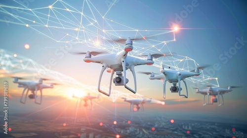Sky Symphony AIPowered Drone Network Illuminates the Future of Communication