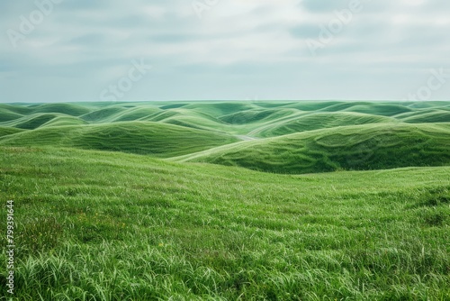 Grasslands undulate into the distance