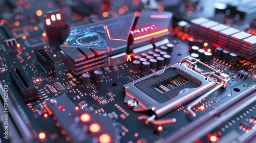 CuttingEdge AI Chipset Integration A Technological Marvel on Motherboard